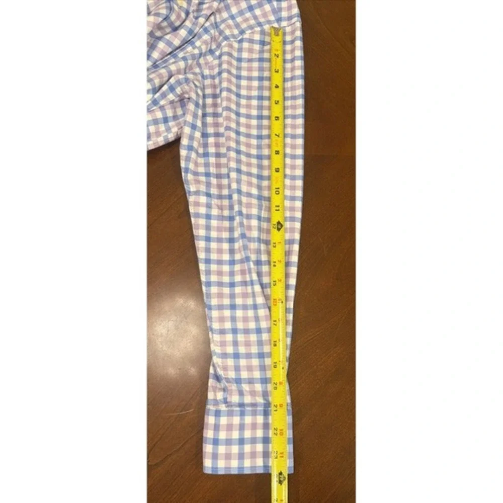 Peter Millar‎ Blue Purple Button Up Sport Long-Sleeve Button Shirt Men's Medium